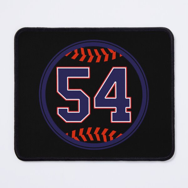 Item preview, Blue Number 54 Fifty Four Baseball Jersey designed and sold by MSBDesign.