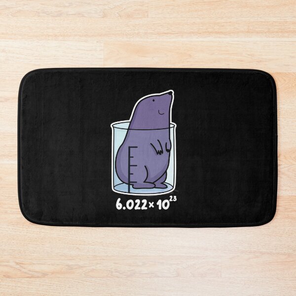 Item preview, Chemistry Mole Funny Animal Puns (Dark BG) designed and sold by punnybone.