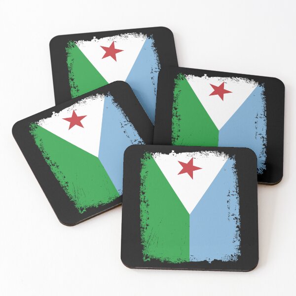 Item preview, Djibouti Flag Disstressed designed and sold by rafaeltto.