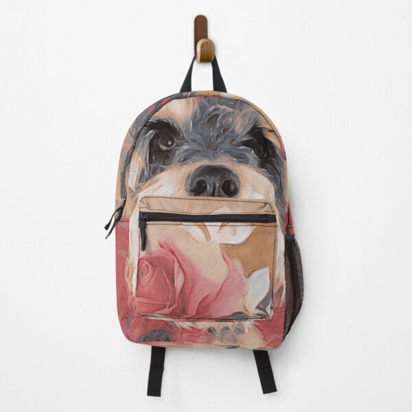 Item preview, Cute Miniature Schnauzer Dog with Flower Crown designed and sold by Fable and Guild.