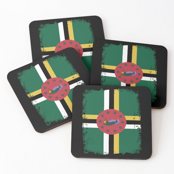 Item preview, Dominica Flag Disstressed designed and sold by rafaeltto.