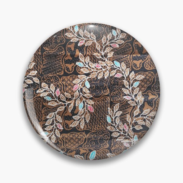 Item preview, Indonesia handmade hand drawn Batik brown leaf plants Pamekasan Madura designed and sold by Morcawork.