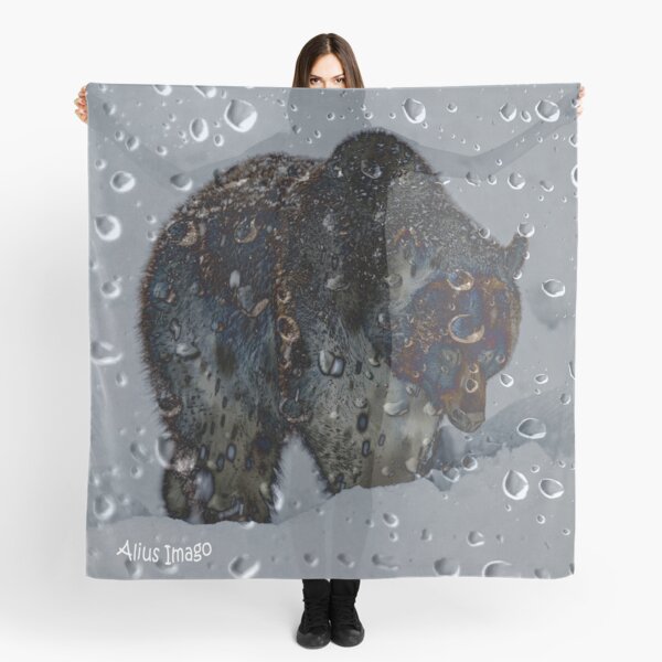 Raindrops - Grizzly Bear Scarf