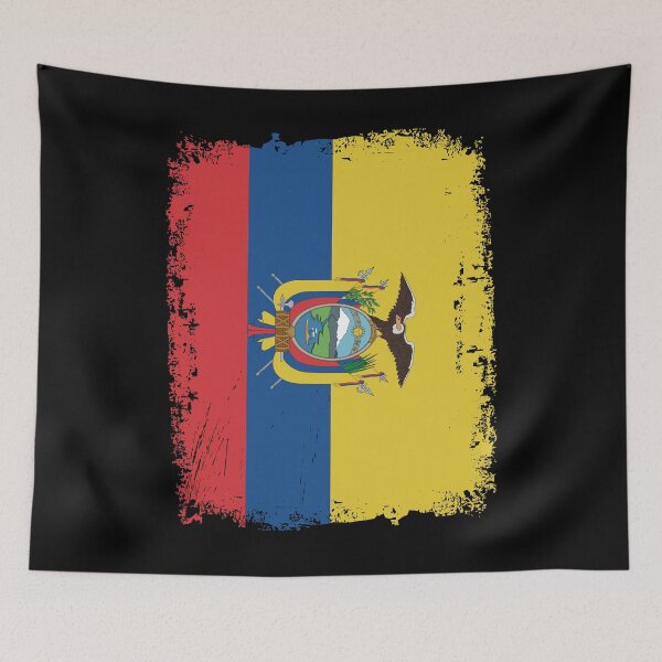 Item preview, Ecuador Flag Distressed designed and sold by rafaeltto.