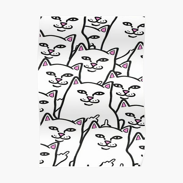 Ripndip Middle Finger Posters For Sale Redbubble