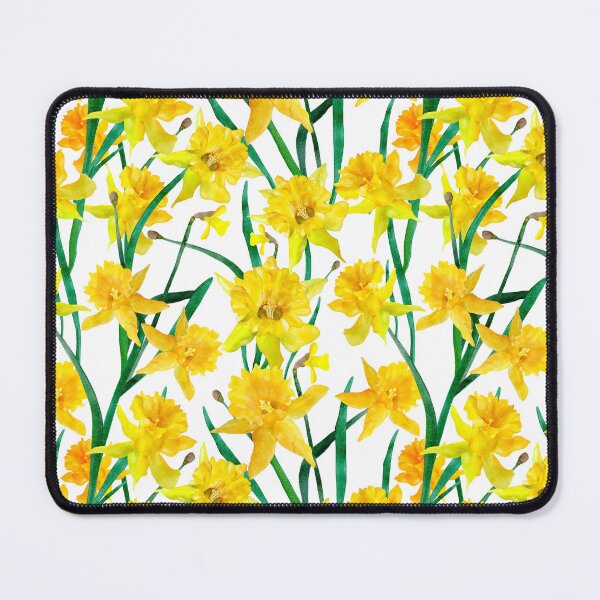 Item preview, Watercolor Daffodil Pattern - Yellow And White  designed and sold by Sketchbook Designs.