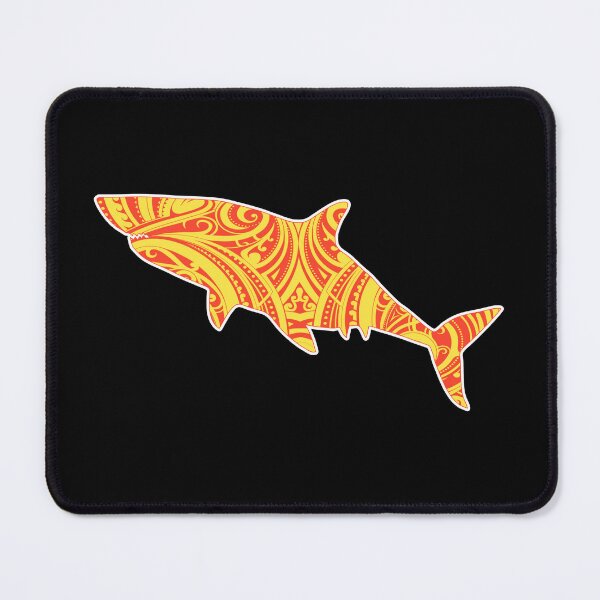 Item preview, Polynesian Tatau Tribal Shark Pattern Amber Colored Classic T-Shirt designed and sold by aokshirts.