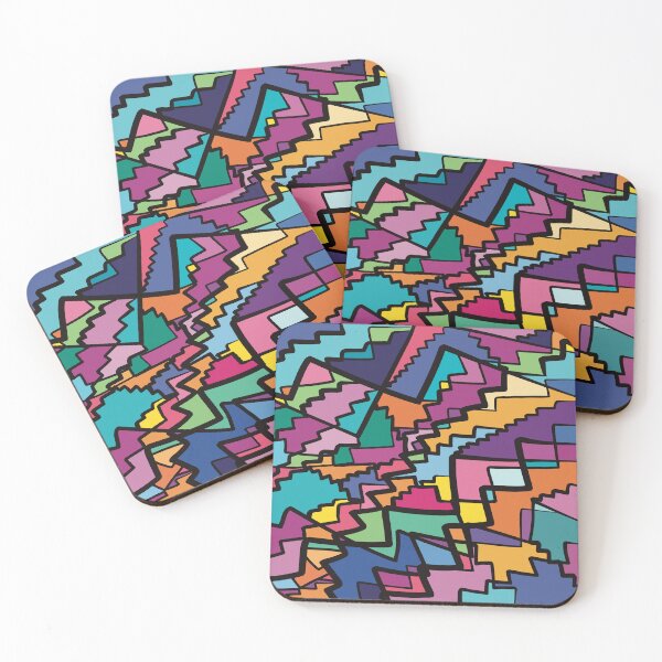 Item preview, Chaotic Cute Stairs - Quirky Abstract Illustrated designed and sold by ZaraRoza.