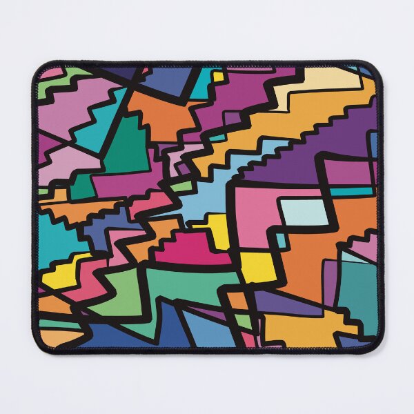 Item preview, Chaotic Cute Stairs - Quirky Abstract Illustrated designed and sold by ZaraRoza.