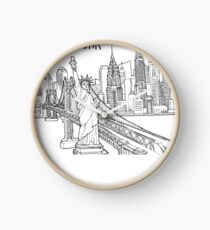 New York City Skyline Clock