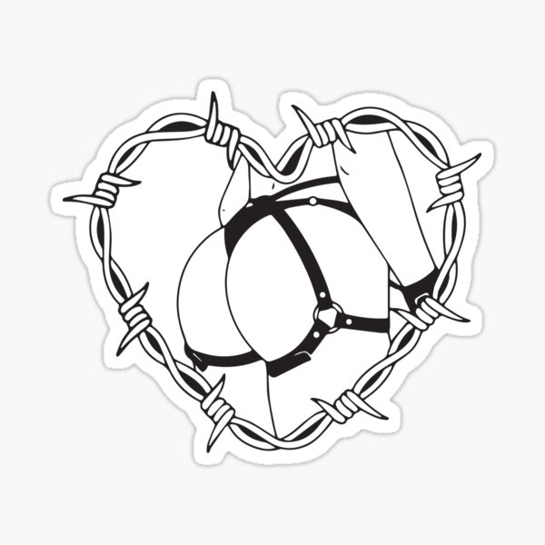 "Ecchi in heart" Sticker for Sale by SweetBlessArt