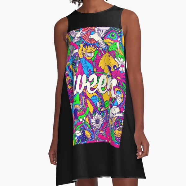 Halloween With Ween Boog Art Gift A-Line Dress