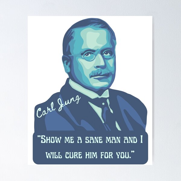 Item preview, Carl Jung Portrait and Quote designed and sold by Unhinged Heather.