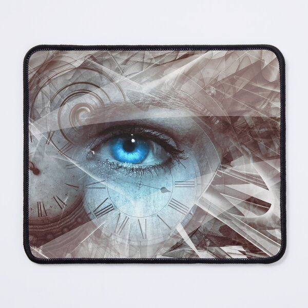 Item preview, Eyes of Time abstract monochrome design designed and sold by EyeCandyStuff.