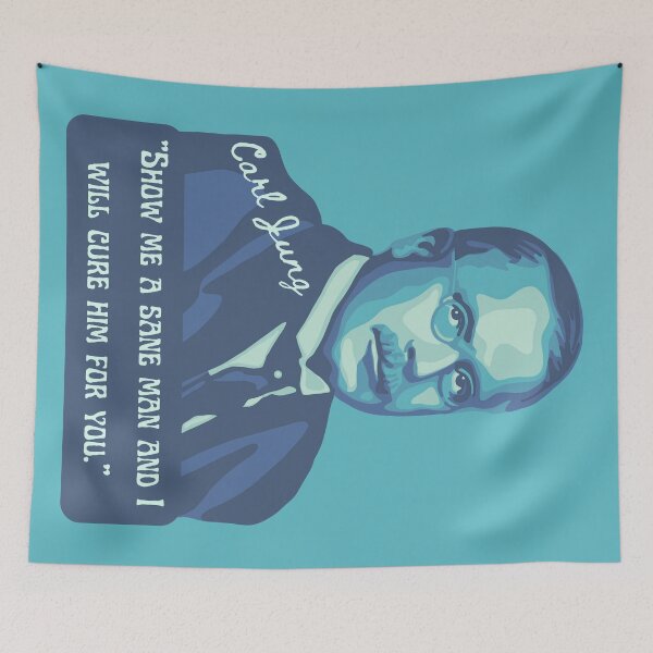 Item preview, Carl Jung Portrait and Quote designed and sold by Unhinged Heather.