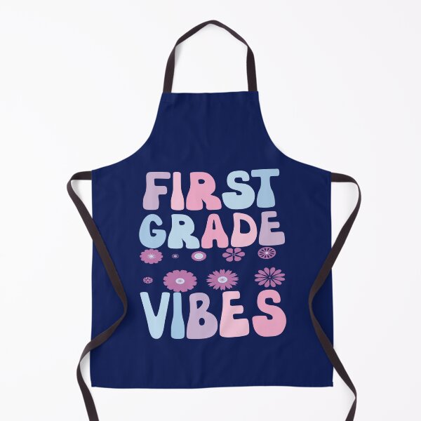 Item preview, First Grade Vibes Retro Purple Flowers Funny First Grade Gift designed and sold by SharpThreadZ.