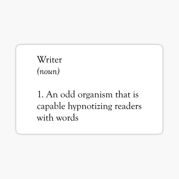 Writer Definition Sticker