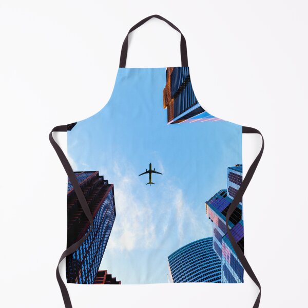 Item preview, AVIATION #6 - Jet Airliner Flying Over City Buildings designed and sold by DEL-Productions.