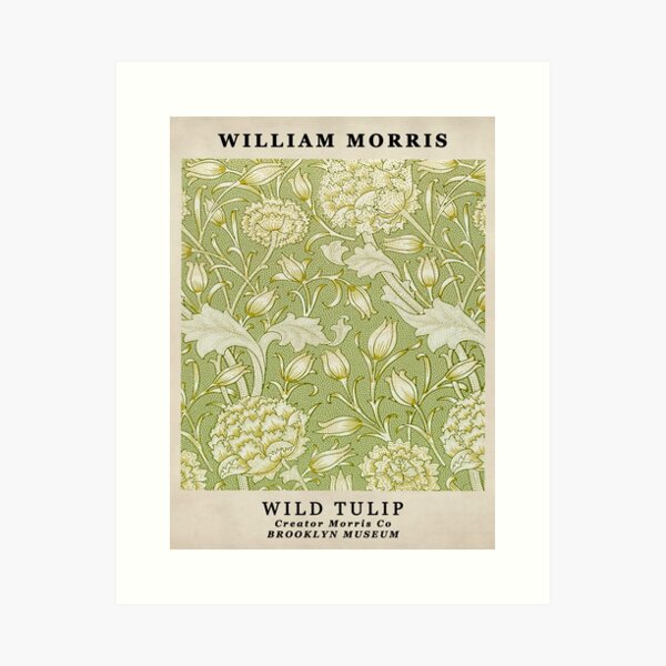 Aperçu de l'œuvre Exposition William Morris Wild Tulip Pattern créée et vendue par Tamas Das.