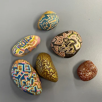 Artwork thumbnail, Painted Rocks by Redmist65