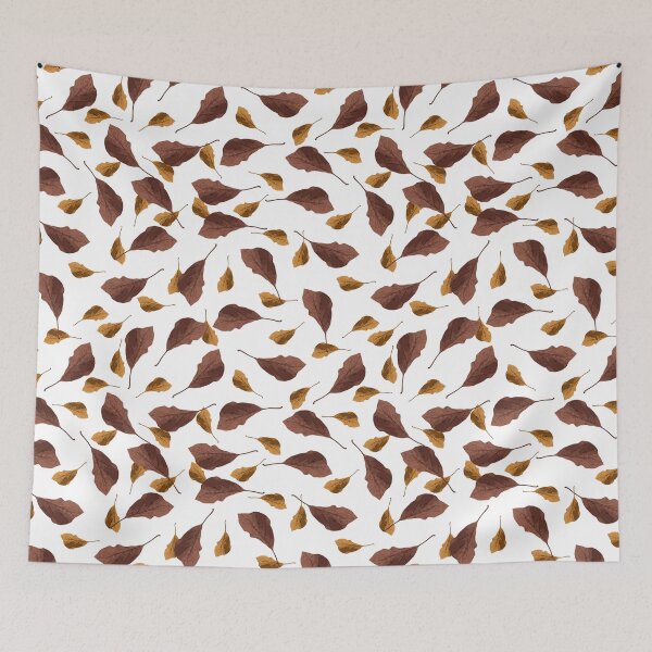 Item preview, Retro Gray Leaves Pillow,bath mats,shower curtain,throw blankets and tapestries designed and sold by Fairies Flower  Garden.