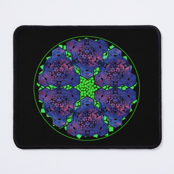 Item preview, Dark Red Blue Sky Cube Mandala Star & CircleVisions (G) designed and sold by createVisions.