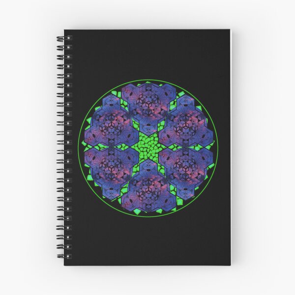 Item preview, Dark Red Blue Sky Cube Mandala Star & CircleVisions (G) designed and sold by createVisions.