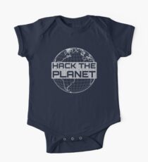 Hack the Planet - Light Gray Design for Computer Hackers One Piece - Short Sleeve