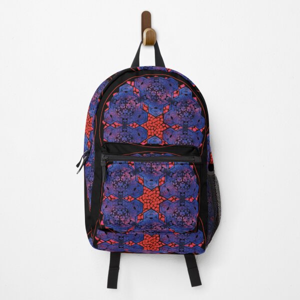 Item preview, Dark Red Blue Sky Cube Mandala Star & CircleVisions (R) designed and sold by createVisions.