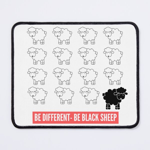 Item preview, Be different- be black sheep! Funny t-shirt designed and sold by NellyShaul.