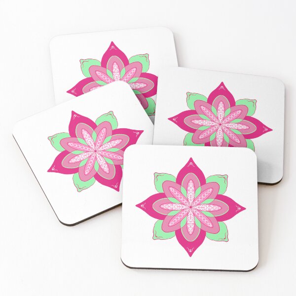 Item preview, Pink and Green Flower Design designed and sold by FlippinTurtles.