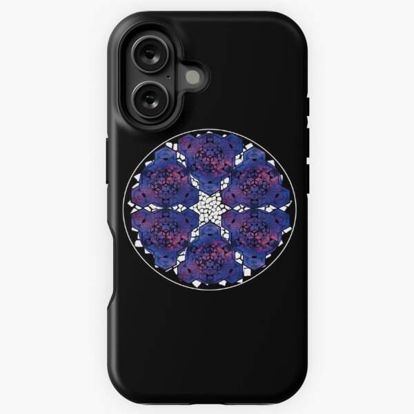 Item preview, Dark Red Blue Sky Cube Mandala Star & CircleVisions (W) designed and sold by createVisions.