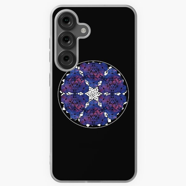 Item preview, Dark Red Blue Sky Cube Mandala Star & CircleVisions (W) designed and sold by createVisions.