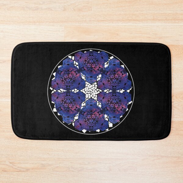 Item preview, Dark Red Blue Sky Cube Mandala Star & CircleVisions (W) designed and sold by createVisions.