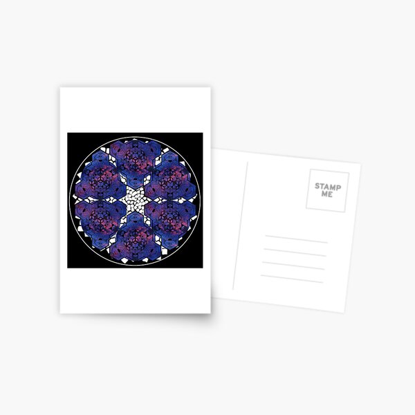 Item preview, Dark Red Blue Sky Cube Mandala Star & CircleVisions (W) designed and sold by createVisions.