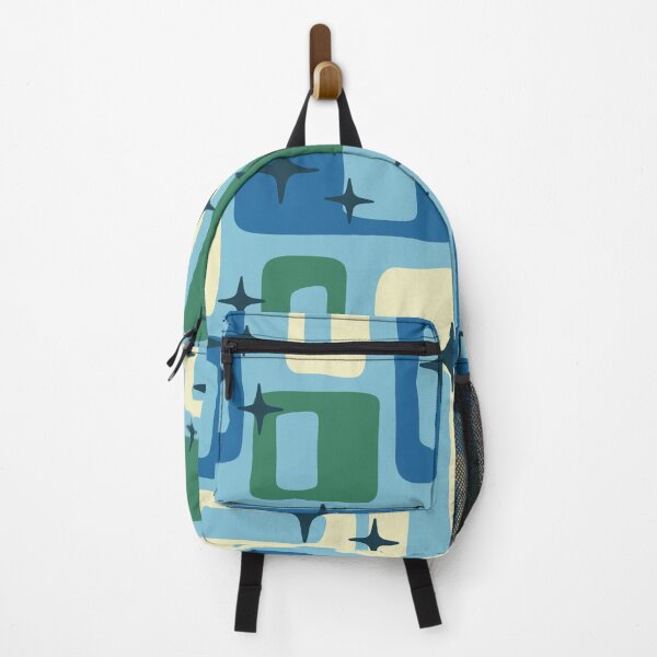 Item preview, Retro Mid Century Modern Abstract Pattern 989 Beige Blue Green designed and sold by tonymagnerart.