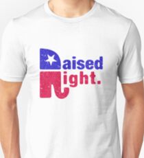 Raised Right - Republikanischer Elefant Slim Fit T-Shirt