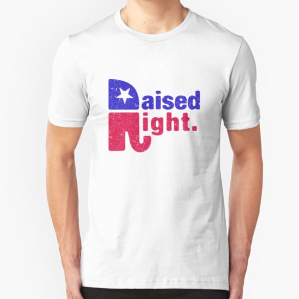 Raised Right - Republican Elephant Slim Fit T-Shirt