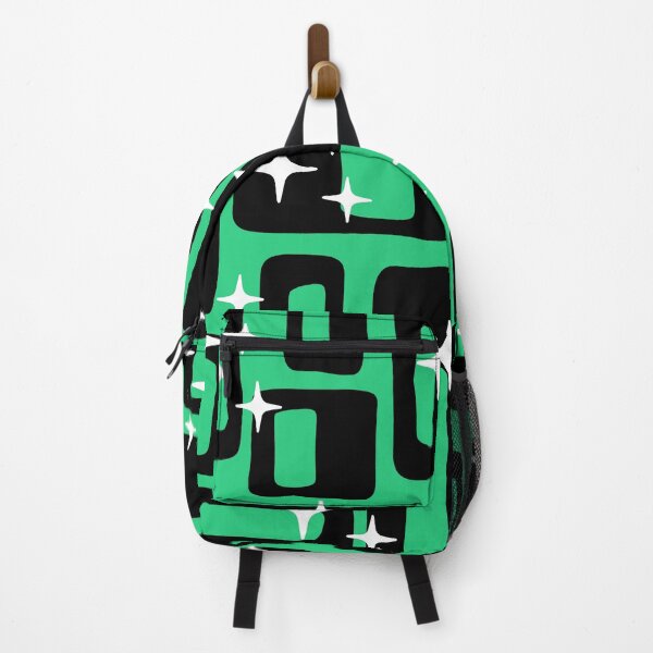 Item preview, Retro Mid Century Modern Abstract Pattern 979 Black and Green designed and sold by tonymagnerart.