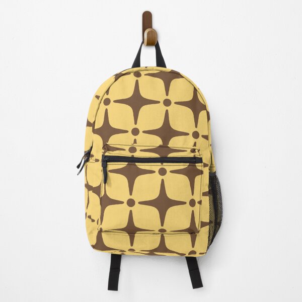 Item preview, Mid Century Modern Star Pattern 807 Yellow and Brown designed and sold by tonymagnerart.
