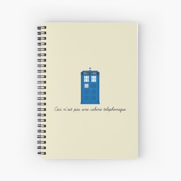 Ceci n’est pas une cabine telephonique Spiral Notebook