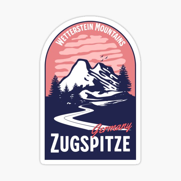 Zugspitze Deutschland Sticker