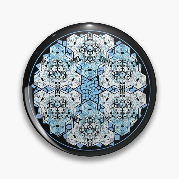 Item preview, Icy Cube Mandala Star & CircleVisions (B&P) designed and sold by createVisions.