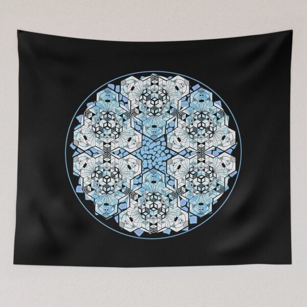 Item preview, Icy Cube Mandala Star & CircleVisions (B&P) designed and sold by createVisions.