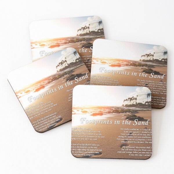 Item preview, Footprints in the sand #3 Poem Quote Lyrics Prayer Song Jesus Footsteps words footsteps designed and sold by EdgyChristians.