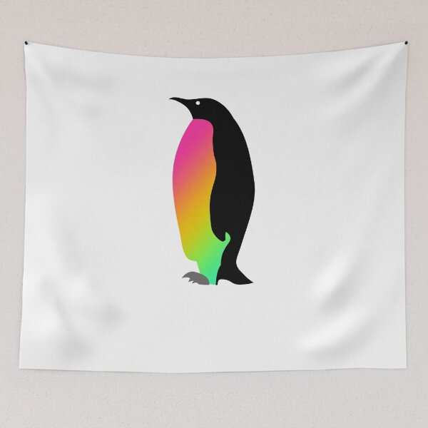 Item preview, Neon Gradient Penguin designed and sold by hansenburgs.