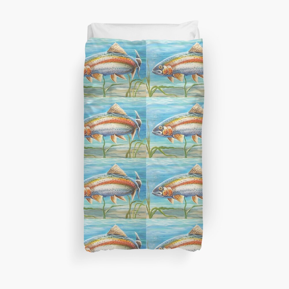 "RAINBOW TROUT" Duvet Cover by sandralett Redbubble