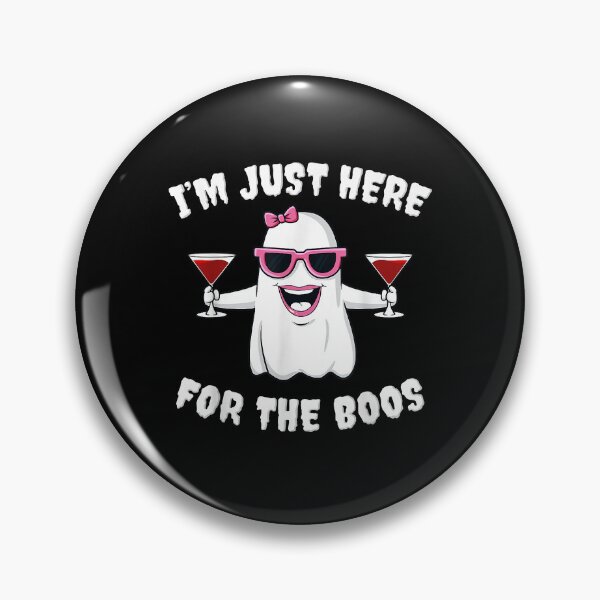 Artikelvorschau, Halloween Im Just Here For The Boos Ghost Wine Cute entworfen und verkauft von Maliyah Adrien.