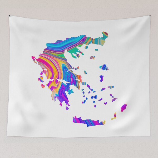 Item preview, Greece Map Oil designed and sold by lukassfr.