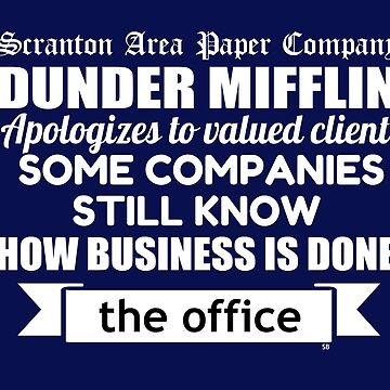 The Office Scranton Times Newspaper Headline Poster Dunder Mifflin